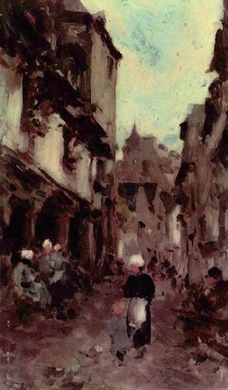 Nicolae Grigorescu Strabe in Dinan Norge oil painting art